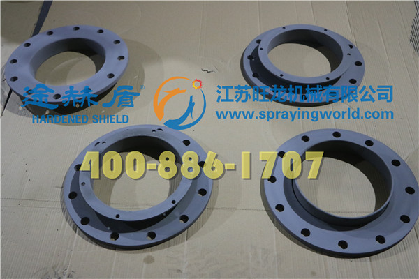 法蘭噴涂碳化鎢耐磨涂層、喉管?chē)娡磕湍ネ繉? width=